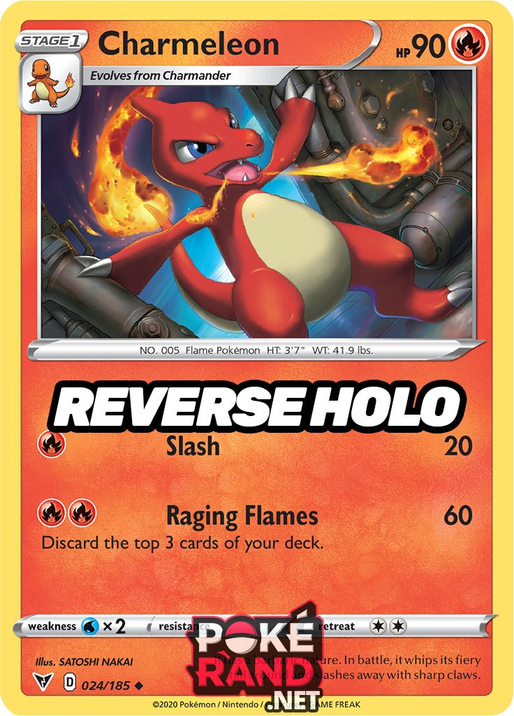 Reverse Holo (024/185) Charmeleon - Vivid Voltage - PokeRand