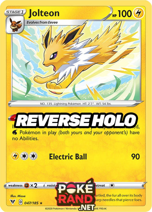 Reverse Holo (047/185) Jolteon - Vivid Voltage - PokeRand