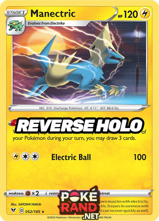 Reverse Holo (052/185) Manectric - Vivid Voltage - PokeRand