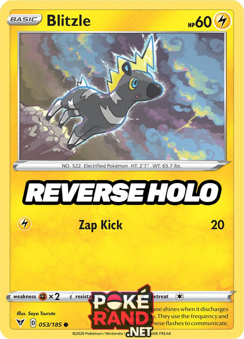 Reverse Holo (053/185) Blitzle - Vivid Voltage - PokeRand