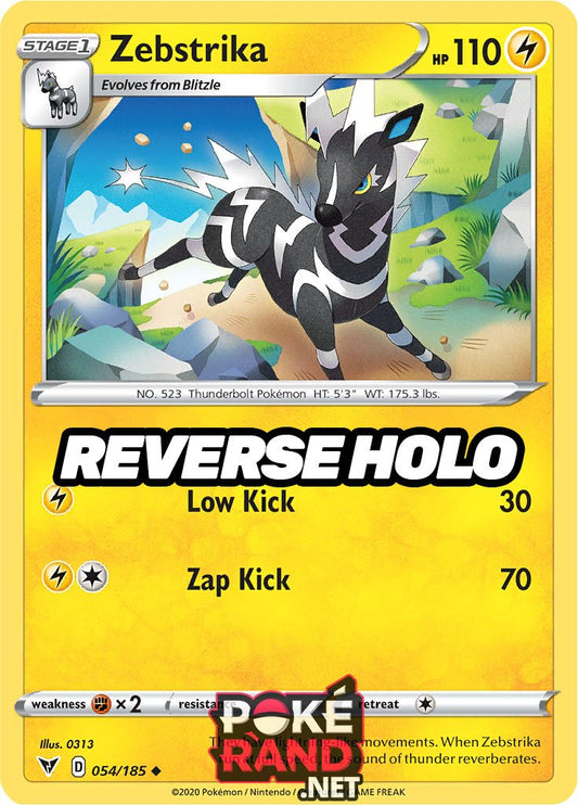 Reverse Holo (054/185) Zebstrika - Vivid Voltage - PokeRand