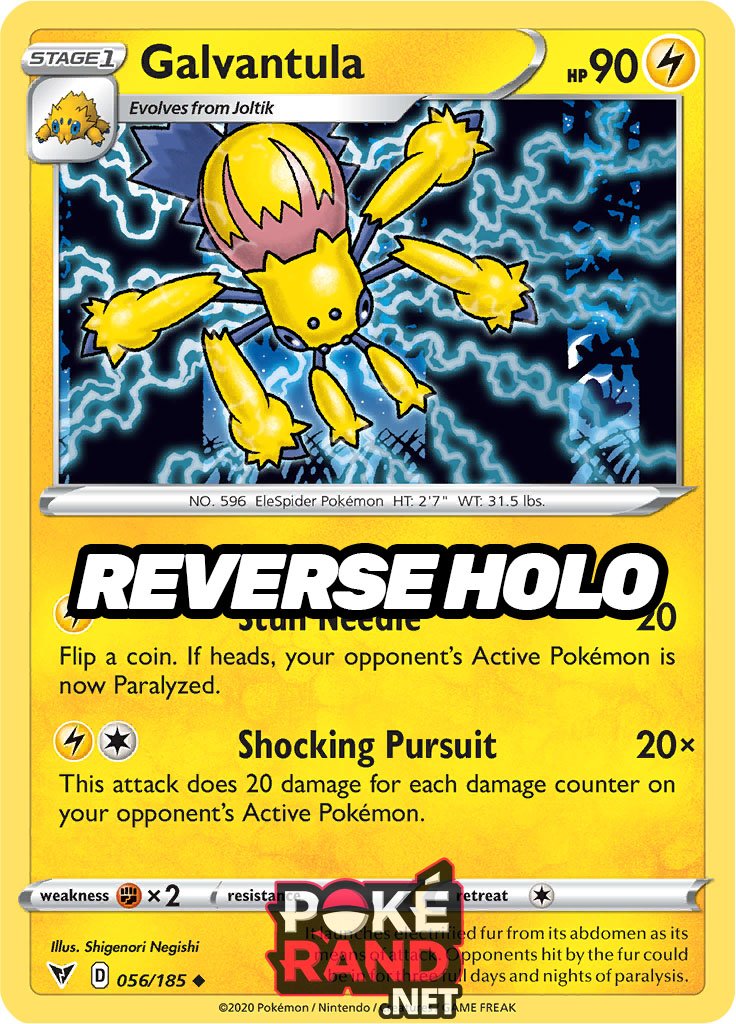 Reverse Holo (056/185) Galvantula - Vivid Voltage - PokeRand