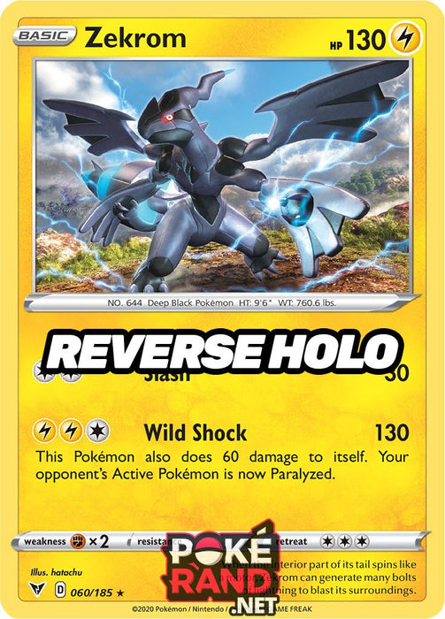 Reverse Holo (060/185) Zekrom - Vivid Voltage - PokeRand