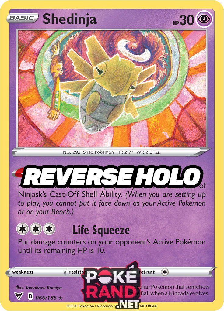 Reverse Holo (066/185) Shedinja - Vivid Voltage - PokeRand