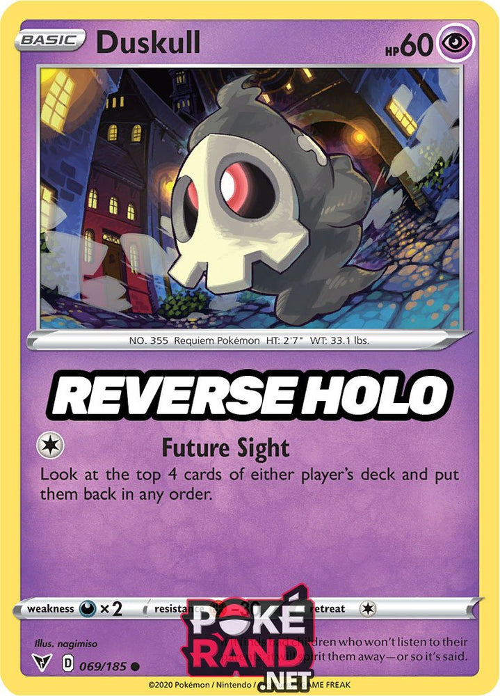 Reverse Holo (069/185) Duskull - Vivid Voltage - PokeRand