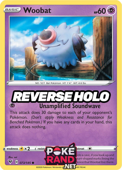 Reverse Holo (073/185) Woobat - Vivid Voltage - PokeRand