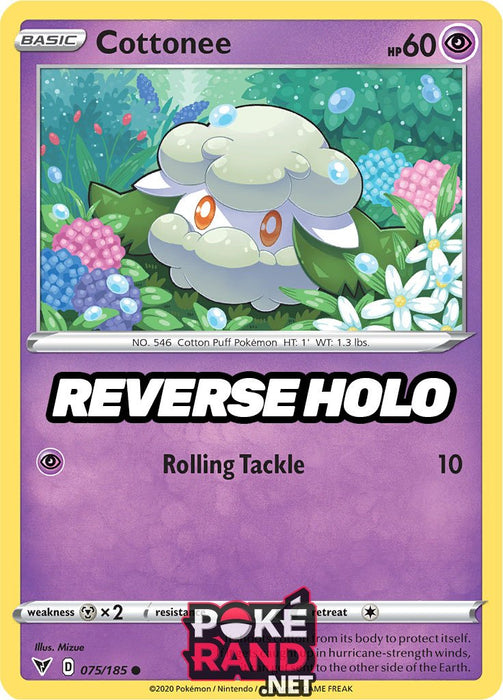 Reverse Holo (075/185) Cottonee - Vivid Voltage - PokeRand