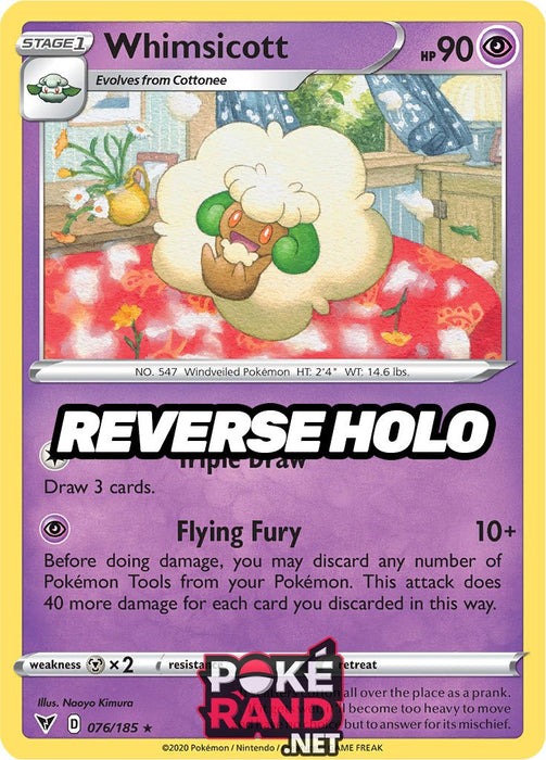 Reverse Holo (076/185) Whimsicott - Vivid Voltage - PokeRand