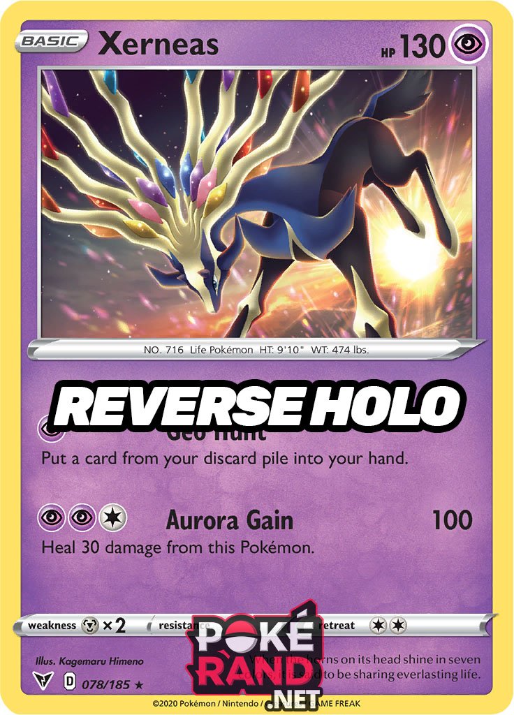 Reverse Holo (078/185) Xerneas - Vivid Voltage - PokeRand