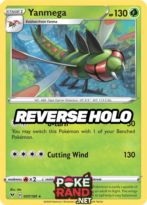 Reverse Holo (007/185) Yanmega - Vivid Voltage - PokeRand