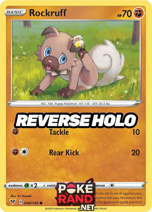 Reverse Holo (094/185) Rockruff - Vivid Voltage - PokeRand