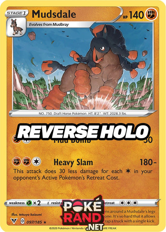 Reverse Holo (097/185) Mudsdale - Vivid Voltage - PokeRand