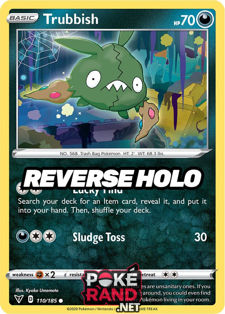 Reverse Holo (110/185) Trubbish - Vivid Voltage - PokeRand