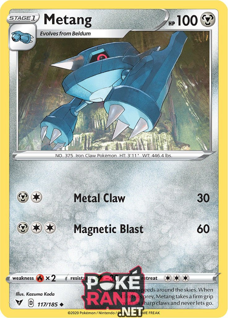 (117/185) Metang - Uncommon - Vivid Voltage - PokeRand