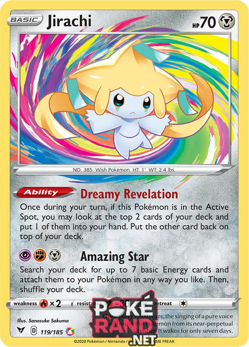 (119/185) Jirachi - Amazing Rare - Vivid Voltage - PokeRand