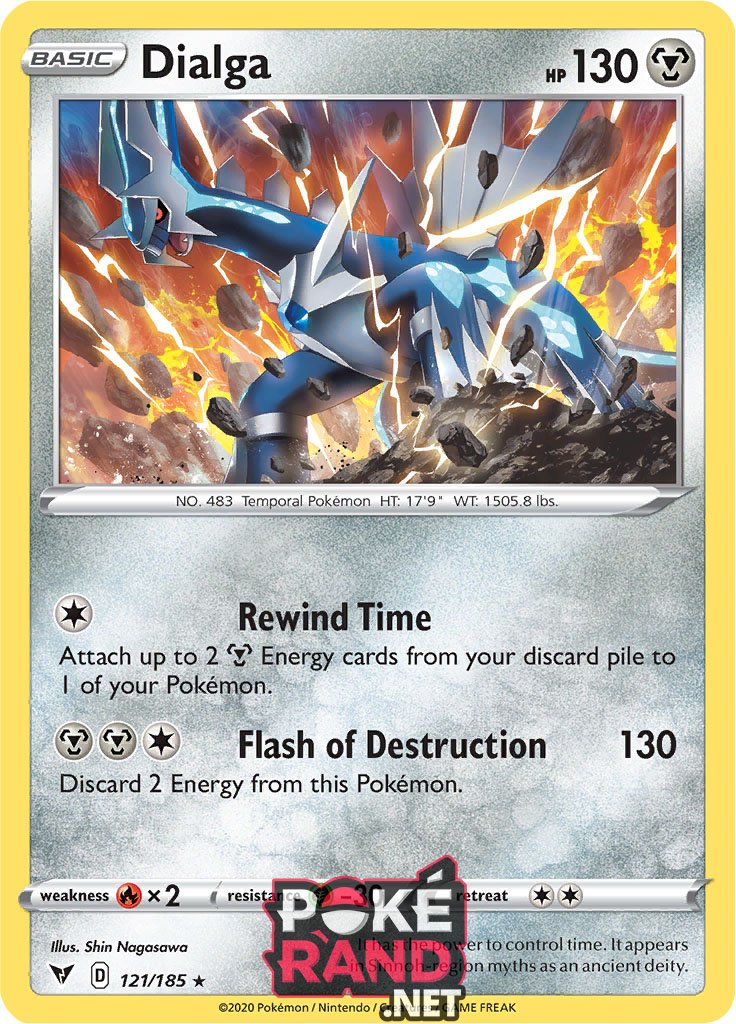 (121/185) Dialga - Holo - Vivid Voltage - PokeRand