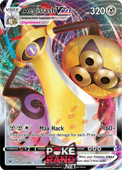 (127/185) Aegislash Vmax -  - Vivid Voltage - PokeRand