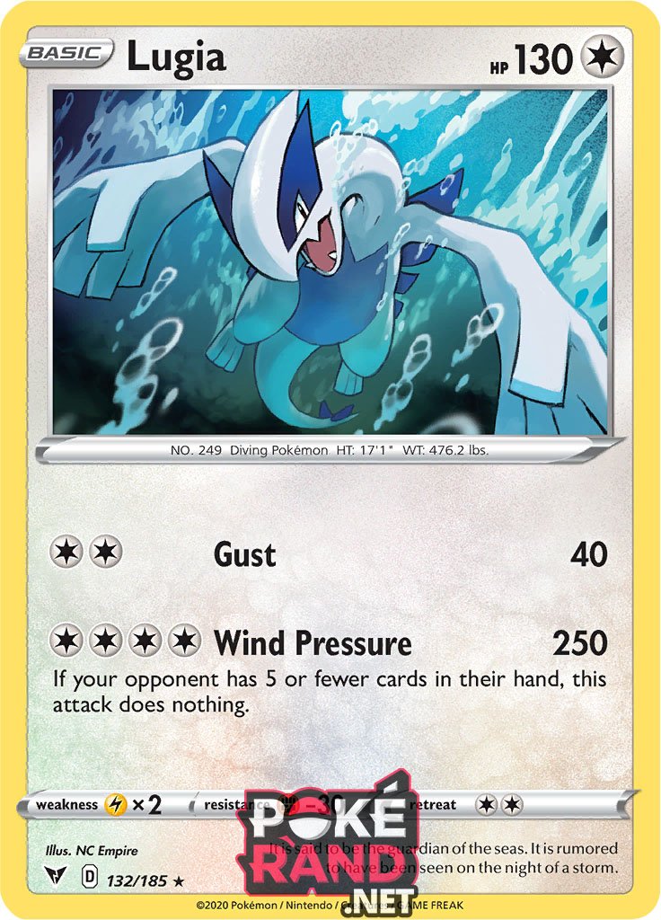 (132/185) Lugia - Holo - Vivid Voltage - PokeRand