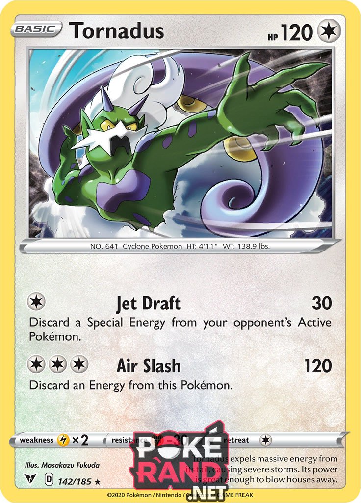 (142/185) Tornadus - Holo - Vivid Voltage - PokeRand