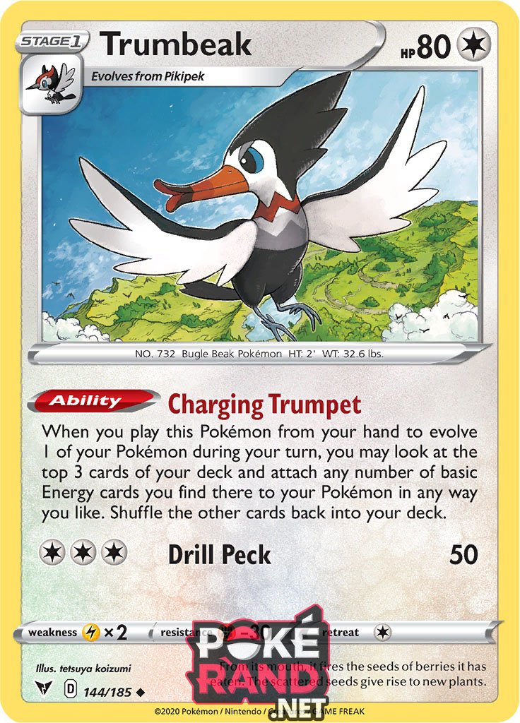 (144/185) Trumbeak - Uncommon - Vivid Voltage - PokeRand