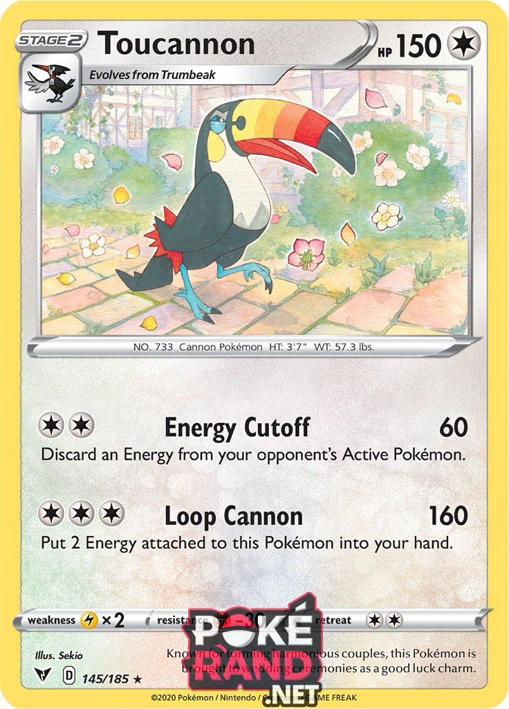 (145/185) Toucannon - Rare - Vivid Voltage - PokeRand