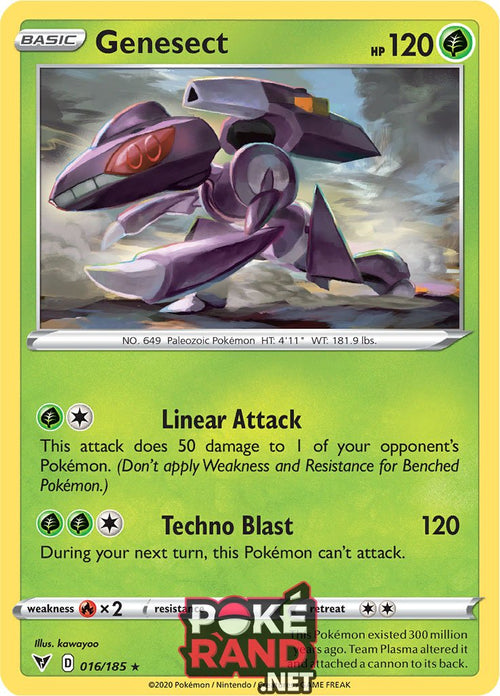 (016/185) Genesect - Holo - Vivid Voltage - PokeRand