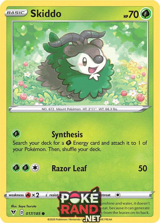 (017/185) Skiddo - Common - Vivid Voltage - PokeRand