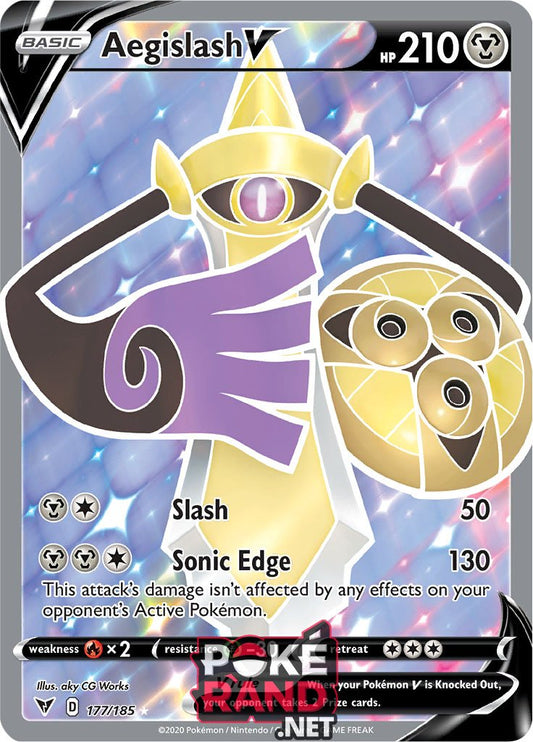 (177/185) Aegislash V - Full Art - Vivid Voltage - PokeRand