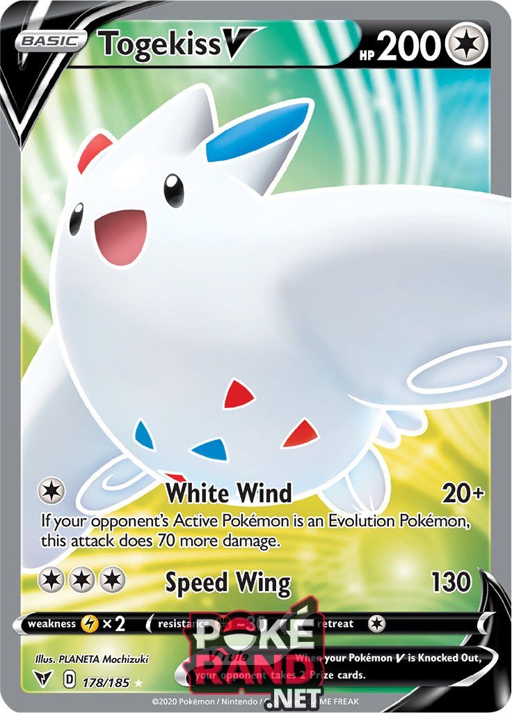 (178/185) Togekiss V - Full Art - Vivid Voltage - PokeRand