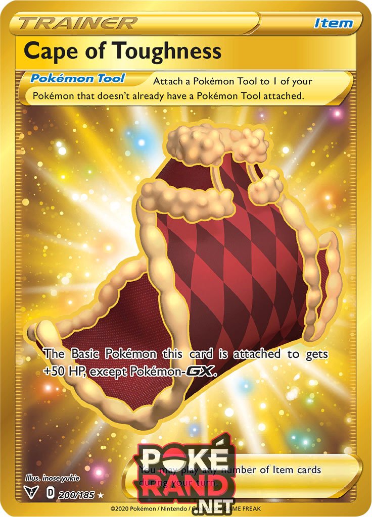 (200/185) Cape of Toughness - Secret Rare - Vivid Voltage - PokeRand