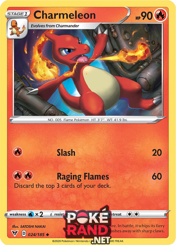 (024/185) Charmeleon - Uncommon - Vivid Voltage - PokeRand