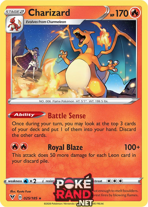 (025/185) Charizard - Rare - Vivid Voltage - PokeRand