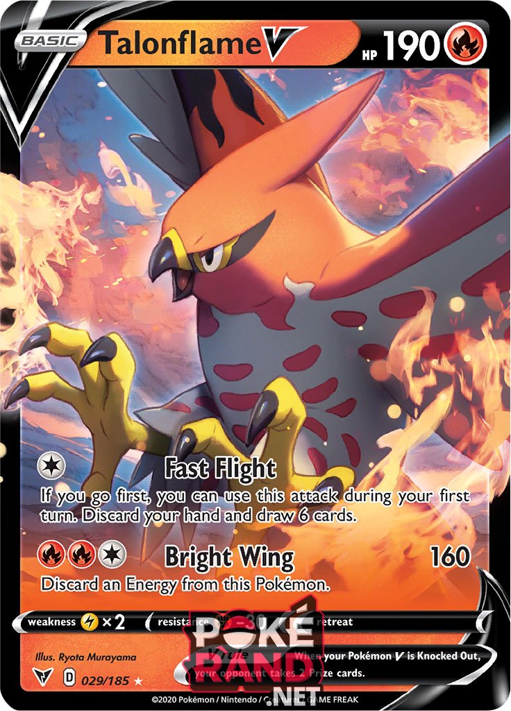 (029/185) Talonflame V -  - Vivid Voltage - PokeRand