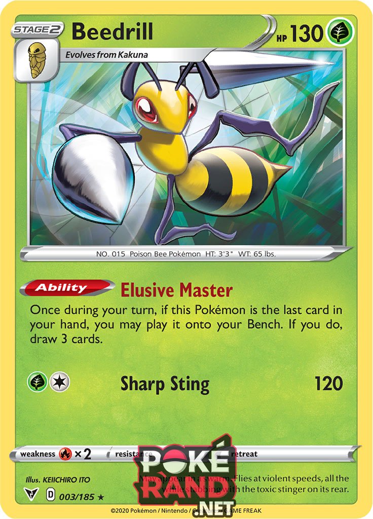 (003/185) Beedrill - Rare - Vivid Voltage - PokeRand