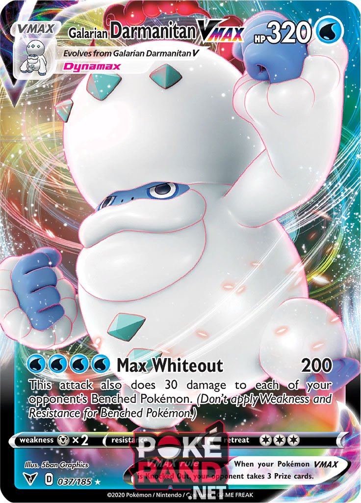 (037/185) Galarian Darmanitan Vmax -  - Vivid Voltage - PokeRand