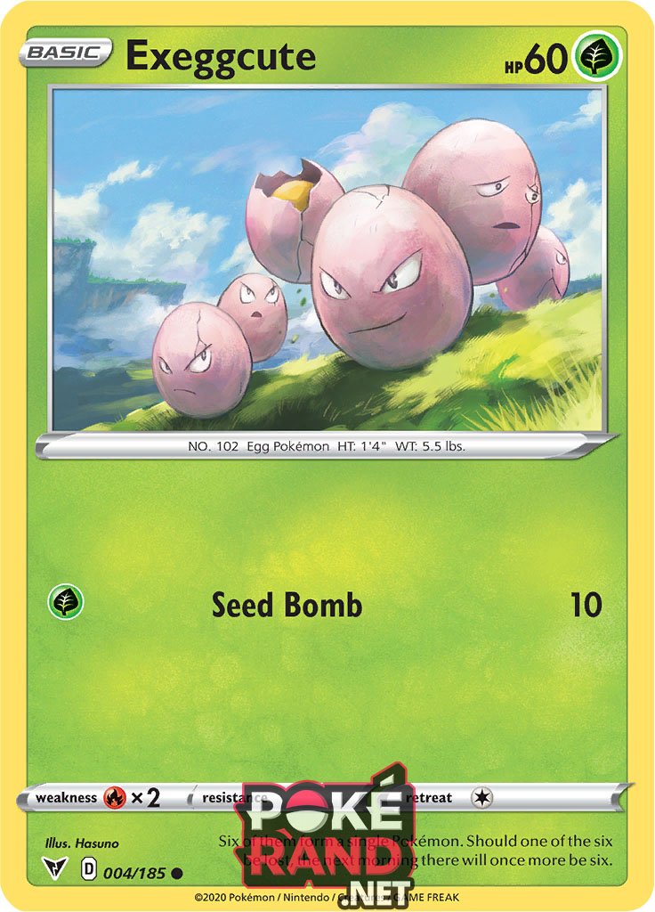 (004/185) Exeggcute - Common - Vivid Voltage - PokeRand