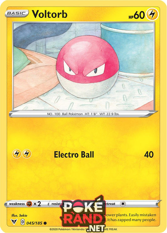 (045/185) Voltorb - Common - Vivid Voltage - PokeRand