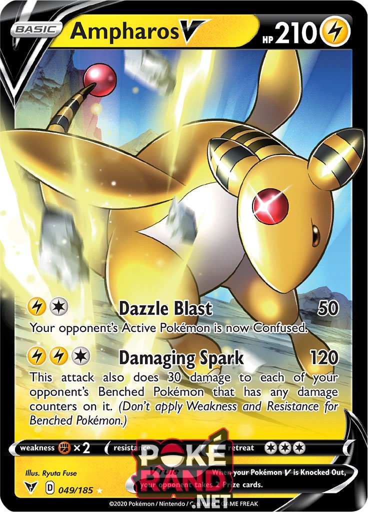 (049/185) Ampharos V -  - Vivid Voltage - PokeRand