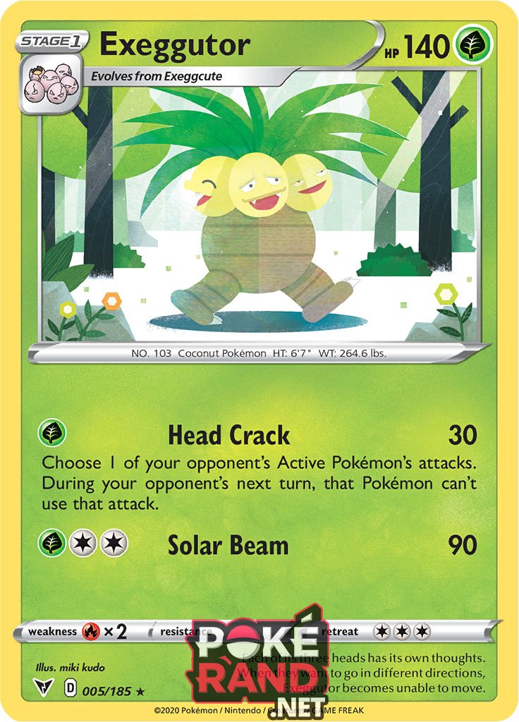 (005/185) Exeggutor - Rare - Vivid Voltage - PokeRand