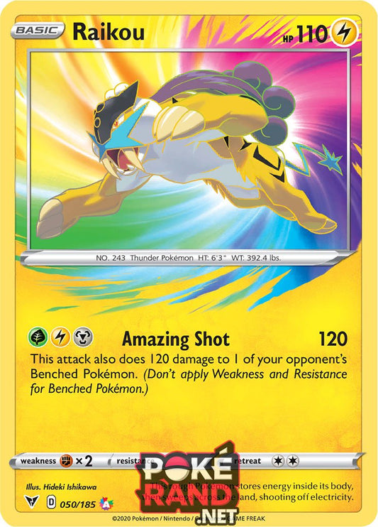 (050/185) Raikou - Amazing Rare - Vivid Voltage - PokeRand