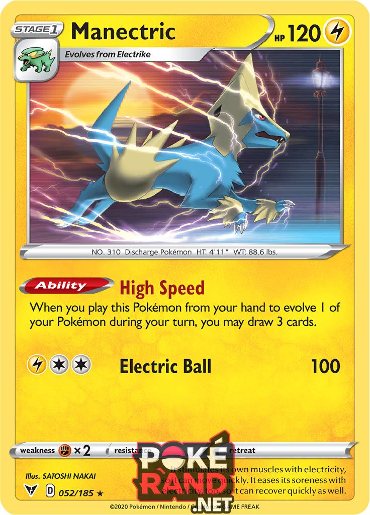 (052/185) Manectric - Rare - Vivid Voltage - PokeRand