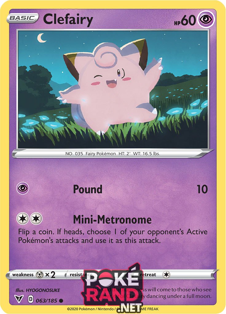 (063/185) Clefairy - Common - Vivid Voltage - PokeRand