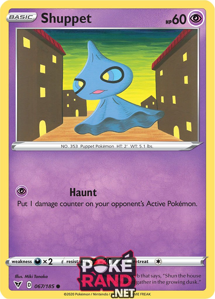 (067/185) Shuppet - Common - Vivid Voltage - PokeRand