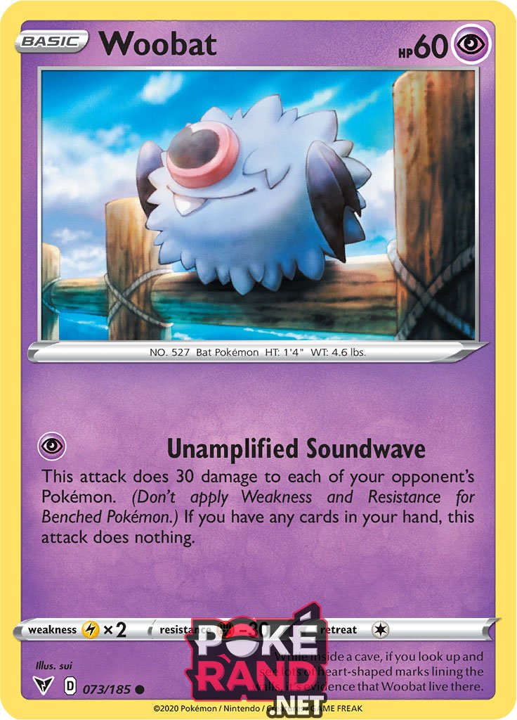 (073/185) Woobat - Common - Vivid Voltage - PokeRand