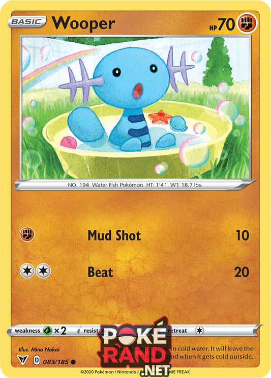 (083/185) Wooper - Common - Vivid Voltage - PokeRand