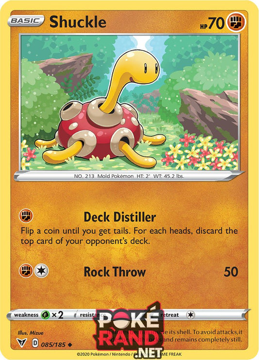 (085/185) Shuckle - Uncommon - Vivid Voltage - PokeRand