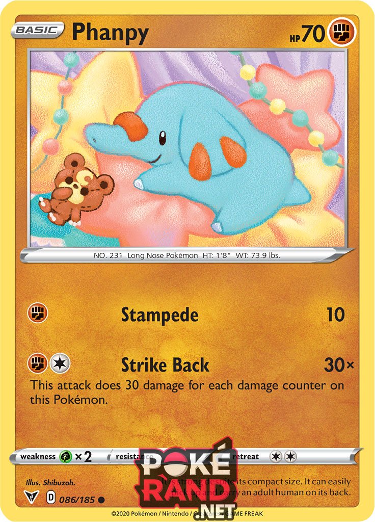 (086/185) Phanpy - Common - Vivid Voltage - PokeRand