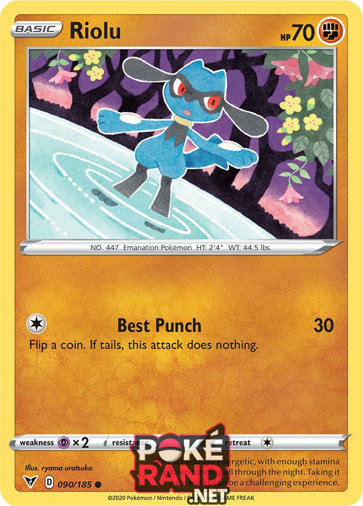 (090/185) Riolu - Common - Vivid Voltage - PokeRand