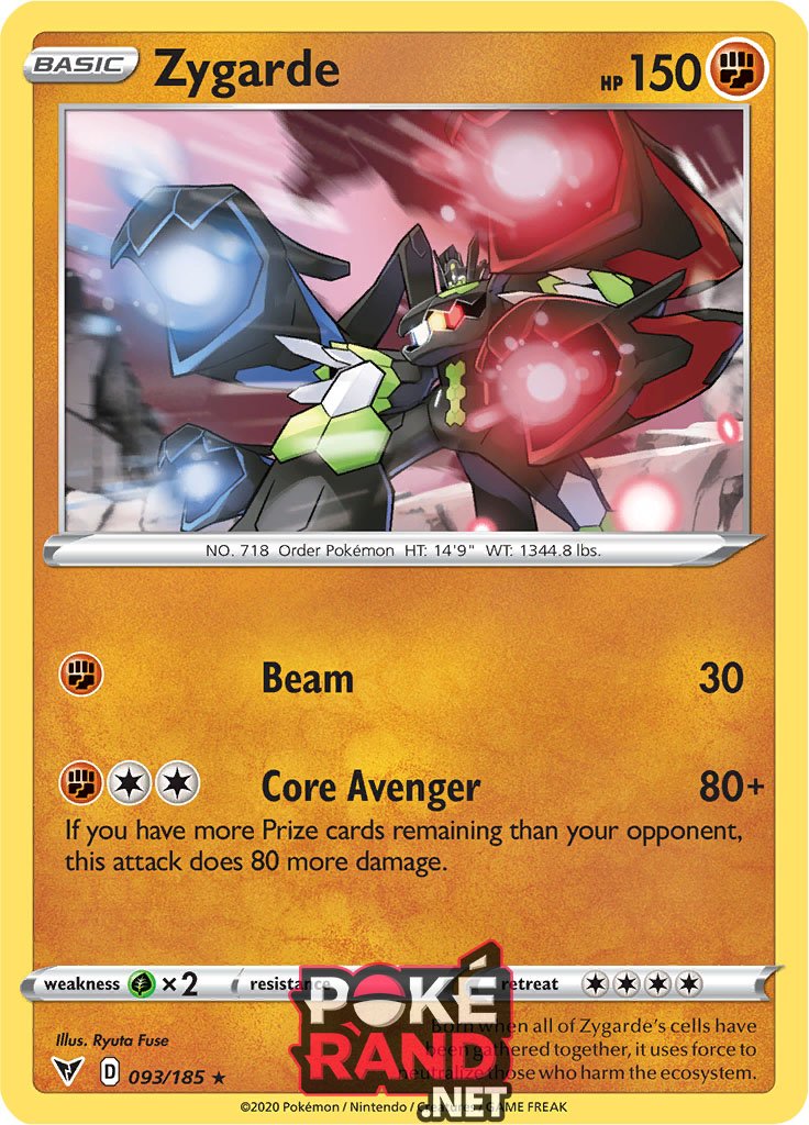 (093/185) Zygarde - Holo - Vivid Voltage - PokeRand