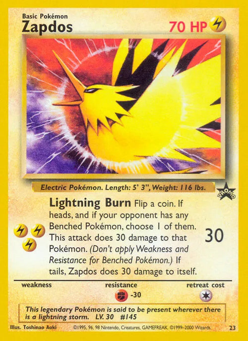 Zapdos WOTC Promo - Non Holo - 23 - PokeRand